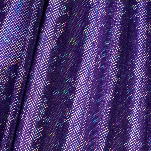 Lycra Holograma Brilho Foil - Violeta