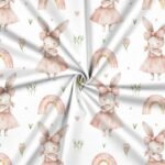 Popeline Coelhinha Arco-Íris - Branco - Image 2