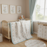 Popeline Coelhos e Cenouras - Branco - Image 3