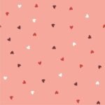 Popeline Corações Dias dos Namorados - Rosa