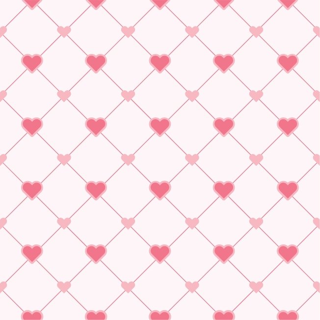 Popeline Dia dos Namorados Popeline Corações Dia dos Namorados - Rosa - Image 1