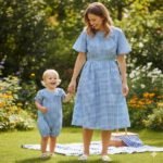 Popeline Fio Tinto Xadrez – Azul e Branco 9 mm - Image 4