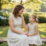 Popeline Fio Tinto Xadrez – Bege e Branco 9 mm - Image 4