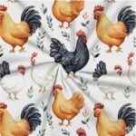 Popeline Galinhas - Branco - Image 2