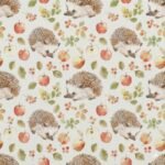 Popeline Ouriço e Maças - Bege