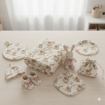 Popeline Páscoa Coelhinho Laçinho - Rosa - Image 3