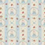 Popeline Páscoa Coelhinhos Ricas - Pérola e Azul