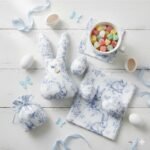 Popeline Páscoa Coelhinhos - Azul - Image 3