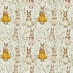 Popeline Páscoa Coelhinhas - Bege