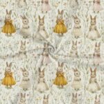 Popeline Páscoa Coelhinhas - Bege - Image 2