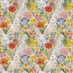 Popeline Páscoa Coelho - Branco