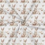 Popeline Páscoa Coelho e Ovos - Branco - Image 2