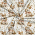 Popeline Páscoa Coelhos - Cru - Image 2