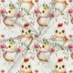 Popeline Páscoa Pintainhos - Cru - Image 2