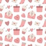 Popeline Corações Dia dos Namorados - Branco