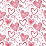 Popeline Corações Dia dos Namorados - Branco