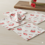 Popeline Corações Dia dos Namorados - Branco - Image 2