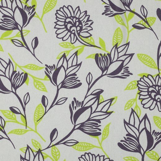 Linho Viscose Flowers – Verde