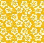 Tecido p/ Calções de Banho Tactel Flor – Amarelo