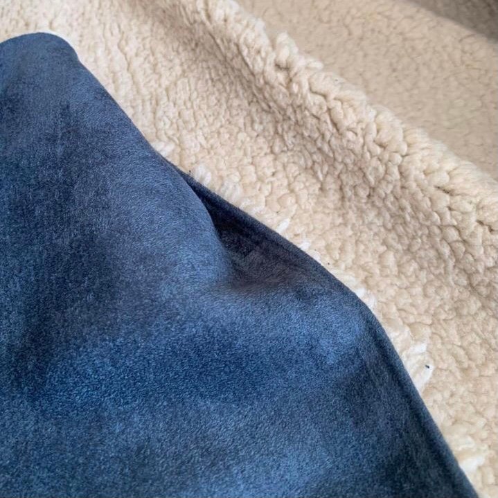 Pelo c/ Suede – Azul