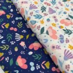 Popeline Winter Flower – Azul Marinho - imagem 4