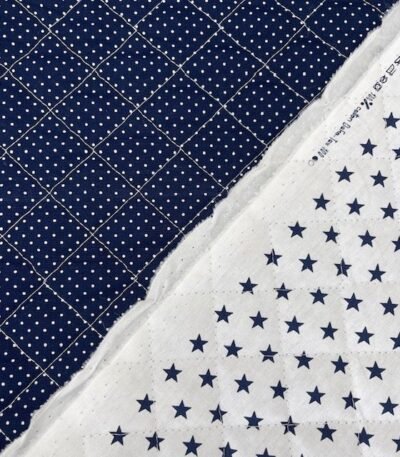 Acolchoado Pinta / Estrelas – Azul Marinho