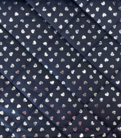 Acolchoado Silver Hearts – Azul