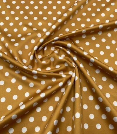 Seda Crepe – Bolas – Amarelo
