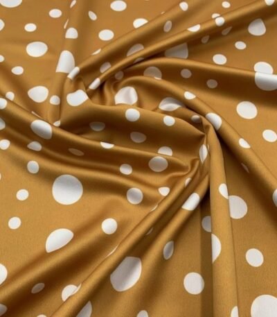 Seda Crepe – Bolas Variadas – Amarelo