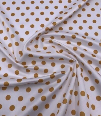 Seda Crepe – Bolas – Amarelo