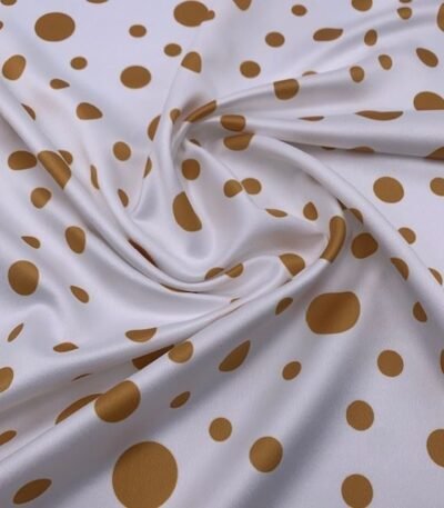 Seda Crepe – Bolas Variadas – Amarelo