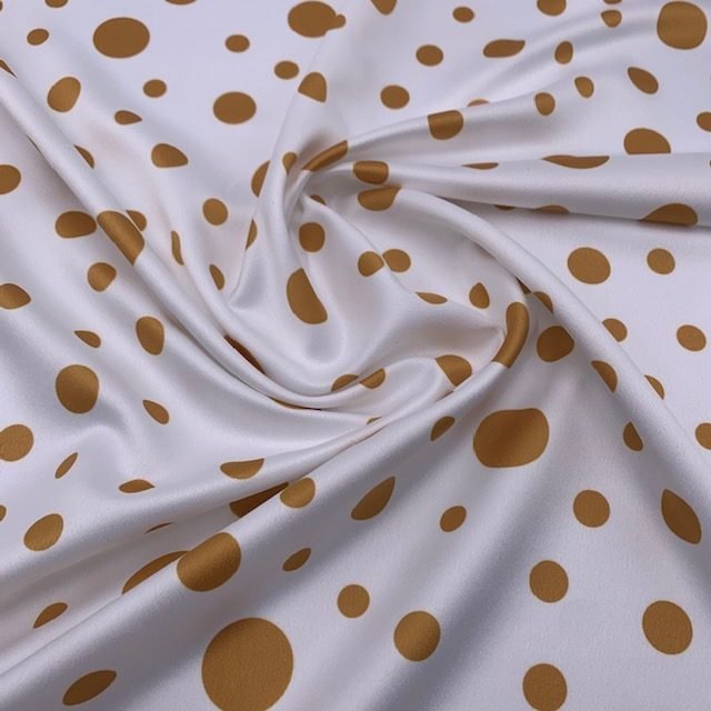 Seda Crepe – Bolas Variadas – Amarelo