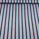 Seda Crepe – Riscas – Azul