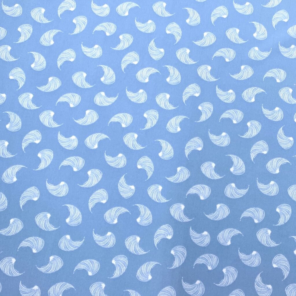Seda Estampada – Azul Bebé