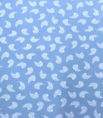 Seda Estampada – Azul Bebé