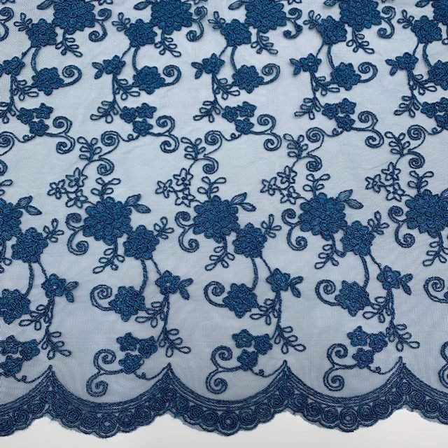 Renda Flower – Azul Petróleo