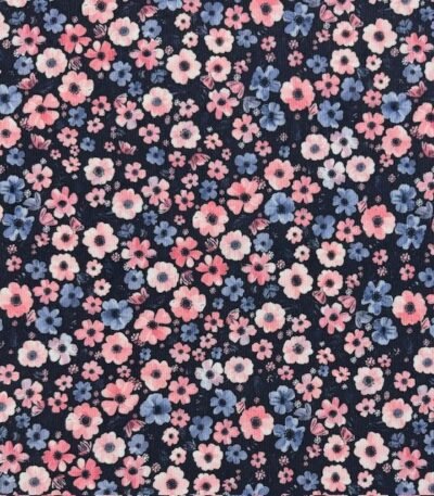 Bombazine Flowers – Azul