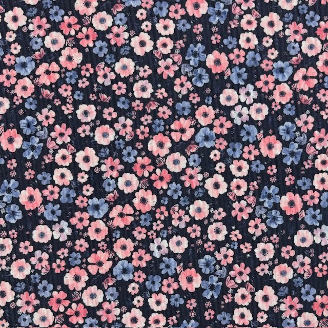 Bombazine Flowers – Azul