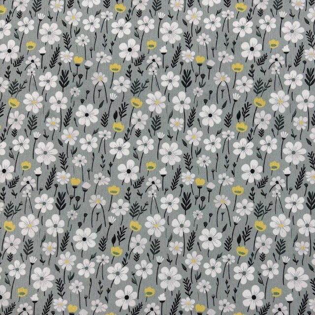 Bombazine Flowers – Verde