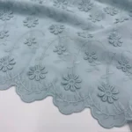 Bordado Inglês 3d – Azul