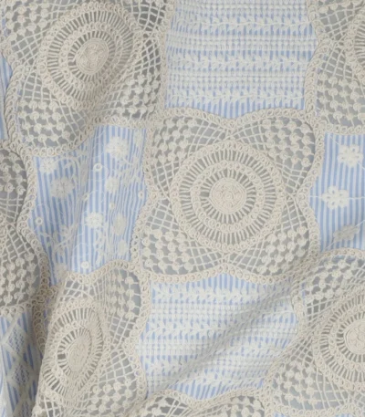 Bordado Inglês Crochet – Azul