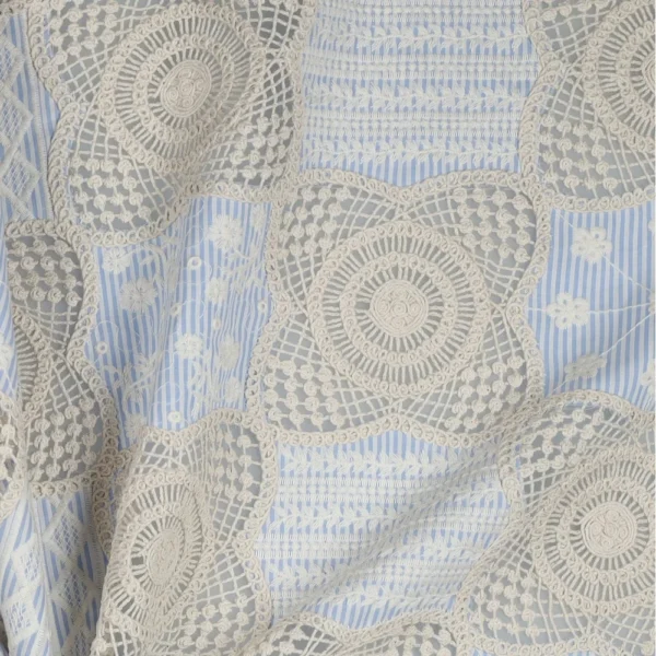 Bordado Inglês Crochet – Azul