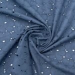 Bordado Inglês Flower – Azul - imagem 2