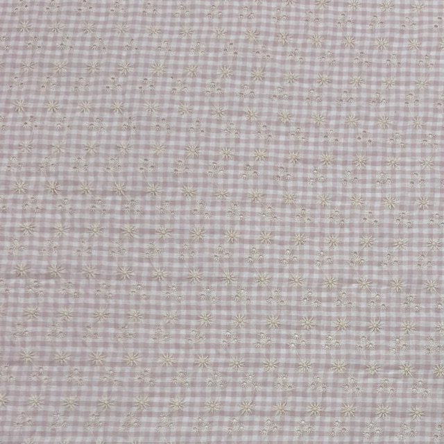 Bordado Inglês Seersucker – Rosa