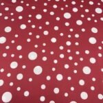Seda Crepe – Bolas Variadas – Bordeaux - imagem 2