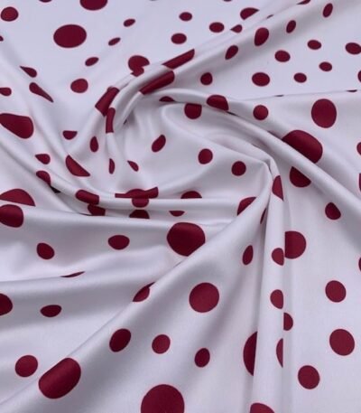Seda Crepe – Bolas Variadas – Bordeaux
