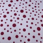 Seda Crepe – Bolas Variadas – Bordeaux - imagem 2