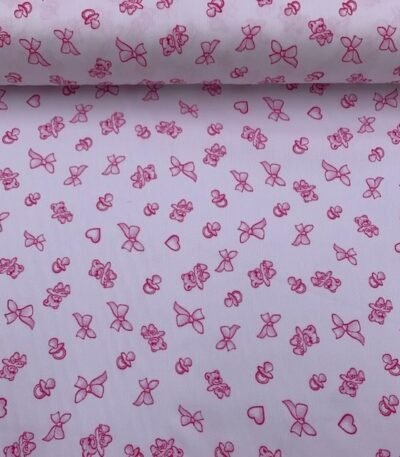 Fustão – Branco / Rosa