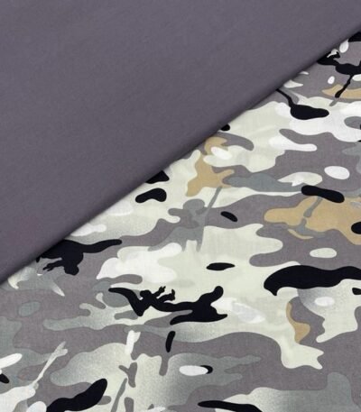 Conj. Camuflado Cinzento 2 Popelines 1 mt x 1,50mt