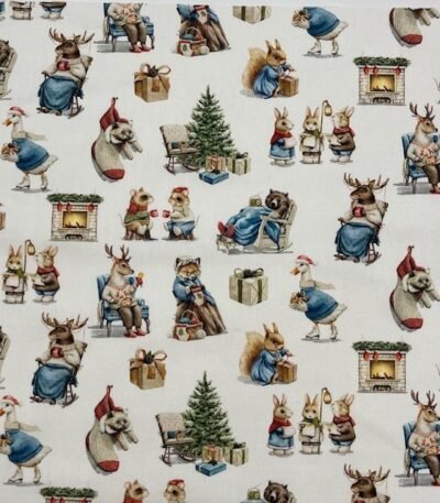 Canvas Christmas Animals – Branco